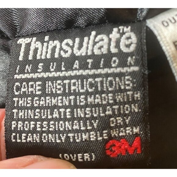 Talbots Womens Black Leather Hooded Coat 32" Long w/ Thinsulate Medium - Picture 5 of 13